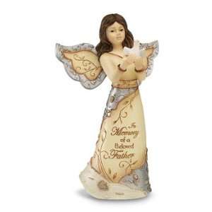   Holding Dove, Inscription in Memory of a Beloved FaTher: Home