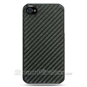  Black Carbon Fiber Fabric Crystal Snap on Case  Rear Only 
