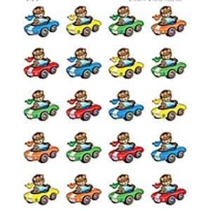  Racing Bears Stickers 120 Stks: Office Products