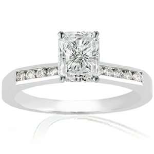   Radiant Cut Diamond Engagement Ring 14K SI2 H Fascinating Diamonds