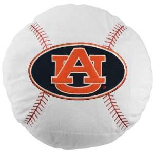   Auburn Tigers White 16 Team Logo Baseball Pillow: Sports & Outdoors