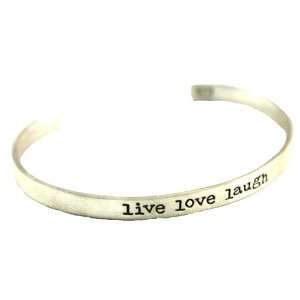 Gorgeous, Handcrafted Far Fetched Live Love Laugh 925 Sterling Silver 