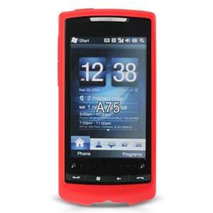 RED Soft Silicone Flexi Skin Cover for HTC Pure Touch Diamond 2 w 