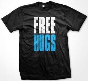 Free Hugs   Campaign Movement Bold Statement Funny Hilarious Nerd Men 