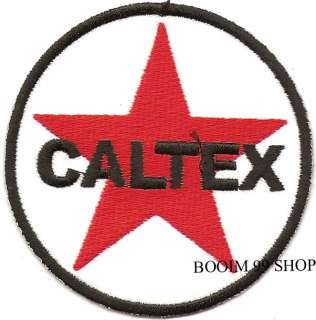 CALTEX LOGO EMBROIDERED IRON ON Patch T Shirt Sew CLOTH  