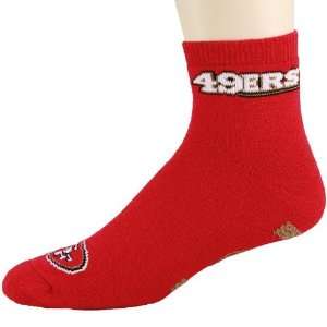   Francisco 49ers Cardinal Slipper Socks 