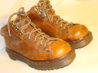   SIZE 7 8 8287 BROWN GRIZZLY HIKER TRAIL LEATHER ANKLE BOOTS ENGLAND