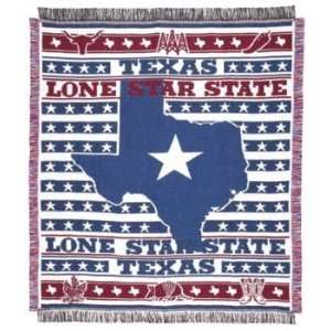  TAPESTRY THROW SIMPLY HOME TEXAS LONE STAR