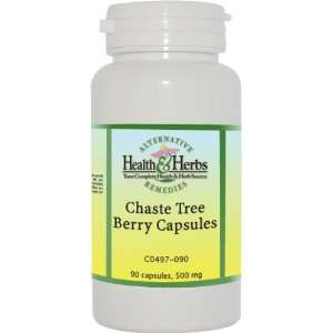   Health & Herbs Remedies Chaste Tree Berry Capsules, 90 Count Bottle