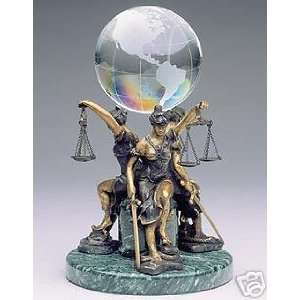  Sale   Bronze Blind Lady Justice Sculpture   Magnificent   Perfect 