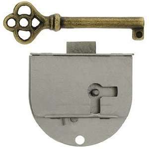 Cabinet Door Lock Hardware. Polished Steel Left Hand Drawer or Cabinet 