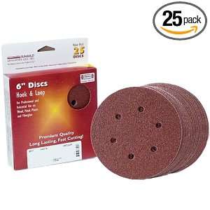 Sungold Abrasives 365077 6 Inch by 6 Hole 100 Grit HeavyWeight Paper 