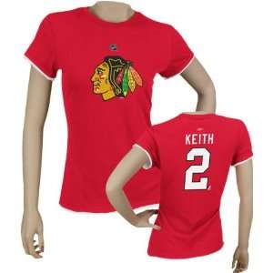 Duncan Keith Womens Red Her Replica Chicago Blackhawks Name and 