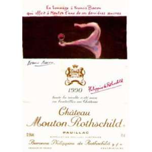  1990 Chateau Mouton Rothschild, Pauillac 750ml Grocery 