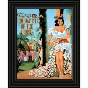  Cuba Holiday Isle of the Tropics Poster Vintage Women Dance 