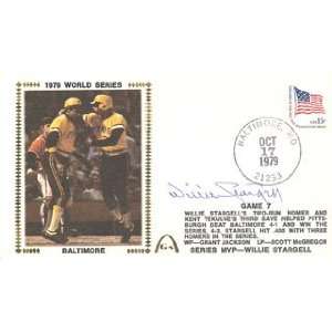  Signed Willie Stargell Picture   First Day Cover Sports 