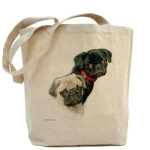  Two Pugs Pets Tote Bag by  Beauty