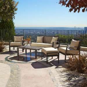  Red Star Traders Zen 5 Piece Deep Seating Set Patio, Lawn 