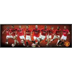  Manchester United   Players Lamina Framed Poster Print 