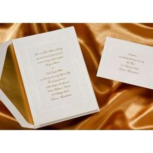  Shimmery Foil Border Wedding Invitations Health 