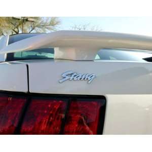  Ford Mustang STANG script chrome emblem badge 3d 