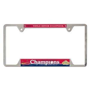 St Louis Cardinals World Series Champions Metal License Plate Frame