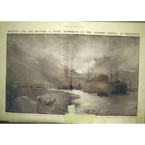   Hounds Torpedo School Sheerness Navy Naval 1911