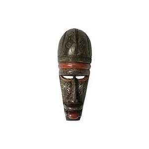  NOVICA Senegalese wood mask, Love of Peace
