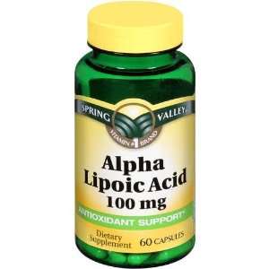 Spring Valley   Alpha Lipoic Acid 100 mg