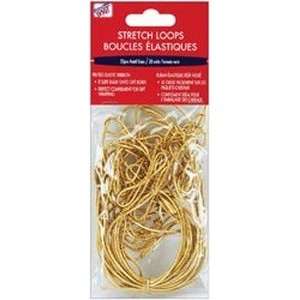  Stetch Loops Assorted Sizes, 20/Pkg Gold Arts, Crafts 