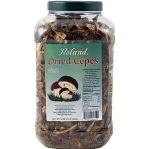 Roland Dried Cepes (Boletus Edulis), 16 Ounce Plastic Container
