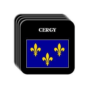  Ile de France   CERGY Set of 4 Mini Mousepad Coasters 
