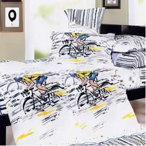  Blancho Bedding, Sporting Style, 4PC Duvet Cover Set 