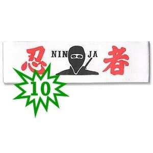  Martial Arts Ninja Mask Headbands set of 10 Sports 