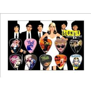  Blondie Guitar Pick Display   Premium Celluloid Tribute 