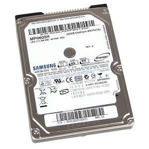  Samsung SpinPoint 60GB UDMA/100 5400RPM 8MB 2.5 IDE Hard 