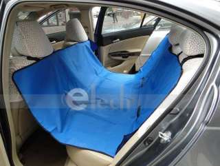 Nylon Hammock Pet Dog Cat Car Seat Cover Blue 59x55  