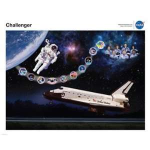  Space Shuttle Challenger Tribute Poster Poster (10.00 x 8 