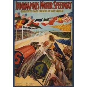  CANVAS Indianapolis Motor Speedway Car Race Grand Prix 