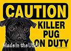 CAUTION Killer BICHON FRISE on Duty Funny Dog Sign items in Doggonit 
