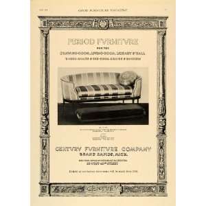  1918 Ad Sheraton Sofa Davenport Century Furniture Couch 