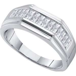  1.00ct Dia Invisible Mens Ring Jewelry