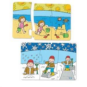  Learning Resources Sequencing Seasons Puzzle Cards, Set Of 