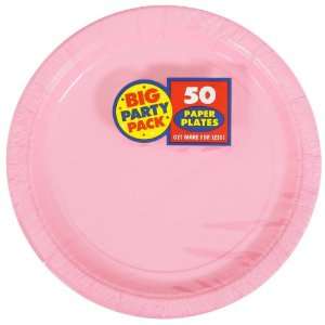    New Pink Big Party Pack   Dessert Plates (60 count): Toys & Games
