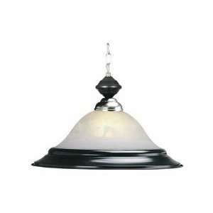 RAM Gamerooms PR17 MB ST Alabaster Glass 1 Light Pendant with Ring in 