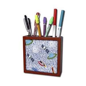   Space and Planets   Tile Pen Holders 5 inch tile pen holder Office