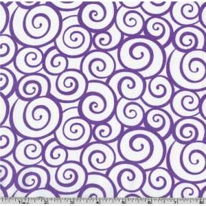  45 Wide Moda Smores Marshmallow Swirls Purple/Vanilla 
