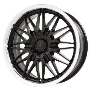 Verde Custom Wheels Regency Black Wheel Machined Lip (18x7.5/4x100 mm 