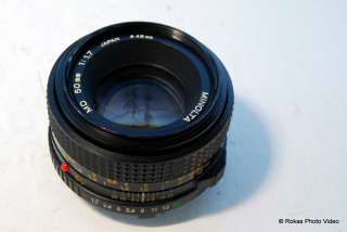 Minolta Konica 50mm f1.7 lens MD manual focus  