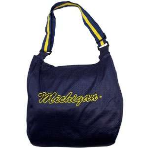   Wolverines Navy Blue Mini Cheer Jersey Tote
